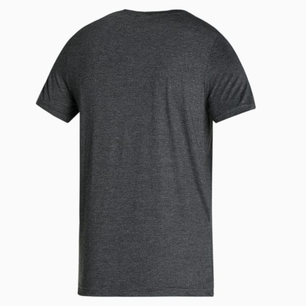 Dotted Logo Men's Slim Fit T-Shirt, Puma Black Heather, extralarge-IND