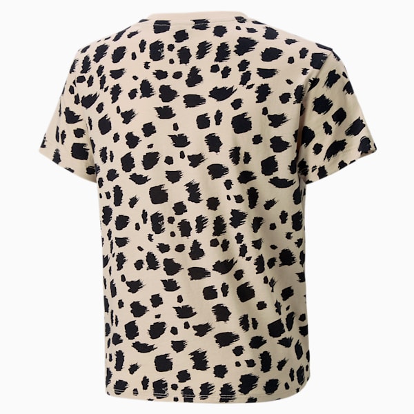 Camiseta anudada estampada Essentials+ Animal para niños grandes, Granola