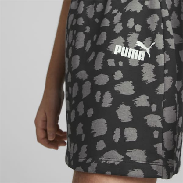 Animal All Over Print Girl's Skirt, PUMA Black, extralarge-IND
