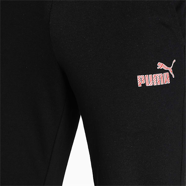 Criss-Cross Logo Men's Pants, Puma Black