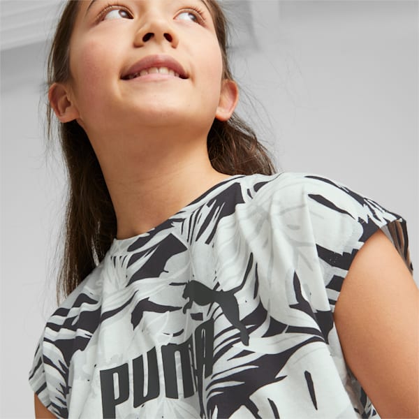 Essentials+ All Over Print Girls Relaxed Fit Tank Top, PUMA White, extralarge-IND