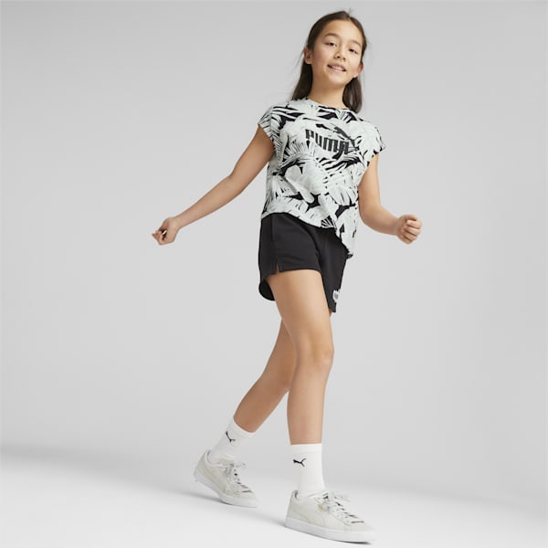 Girl's Printed Sleeveless T-shirt, PUMA White, extralarge-AUS