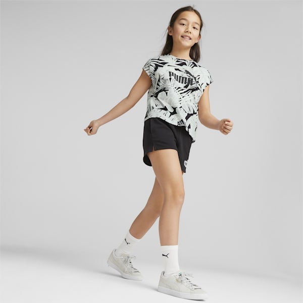 Girl's Printed Sleeveless T-shirt, PUMA White, extralarge-IND