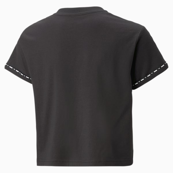 Power Tape Girls Relaxed Fit T-Shirt, PUMA Black, extralarge-IND