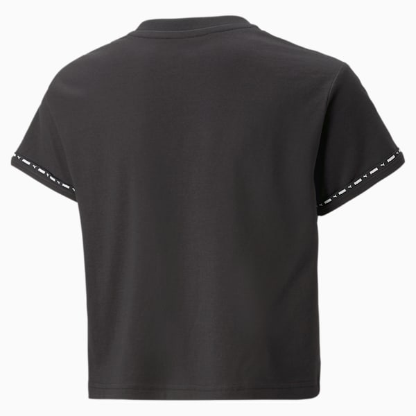 Power Cat Tape Big Kids' Tee, PUMA Black, extralarge