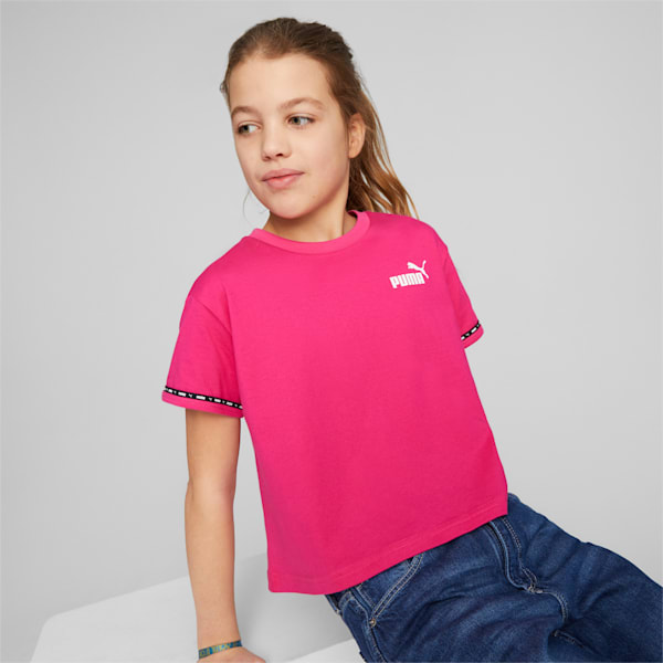 Camiseta Power Cat Tape para niños grandes, Orchid Shadow