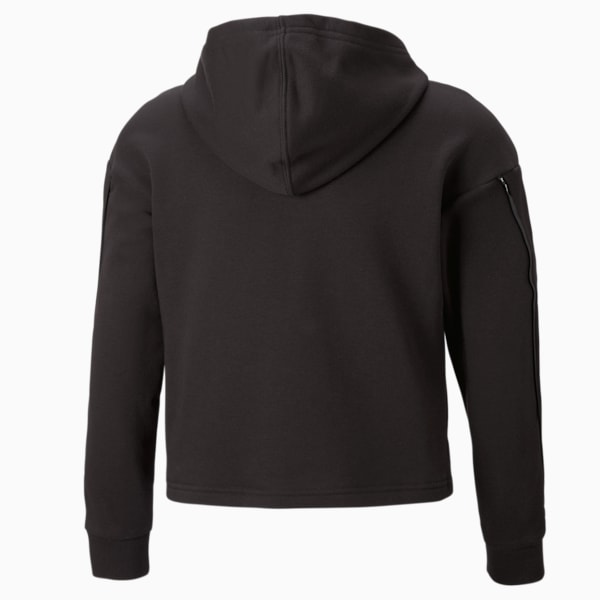 PUMA Power Tape Hoodie Youth, PUMA Black, extralarge