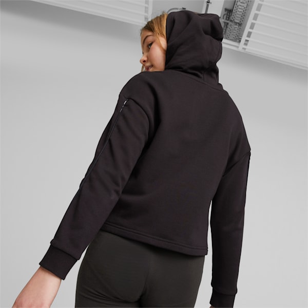 Power Tape Big Kids' Hoodie, PUMA Black, extralarge