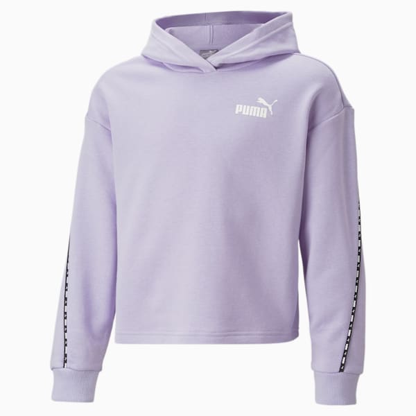 PUMA Power Tape Hoodie Youth, Vivid Violet, extralarge