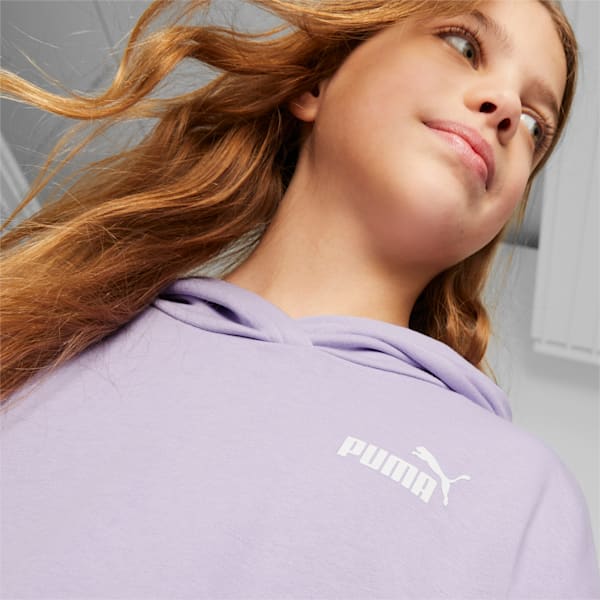PUMA Power Tape Hoodie Youth, Vivid Violet, extralarge