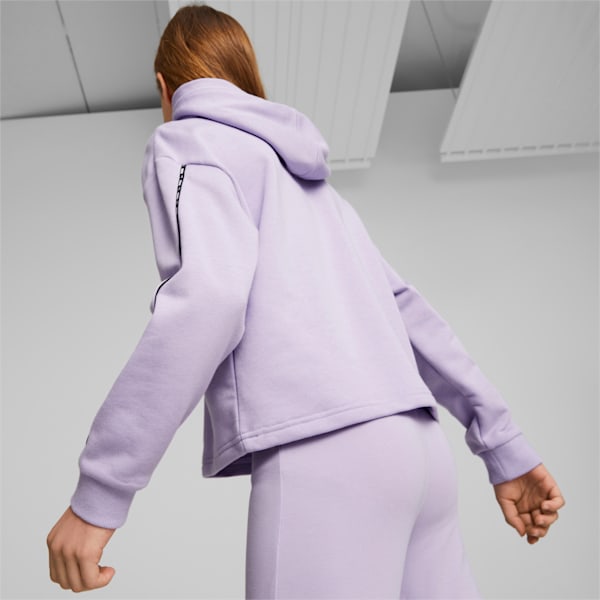 PUMA Power Tape Hoodie Youth, Vivid Violet, extralarge