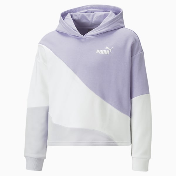 Power Cat Girls' Hoodie, Vivid Violet, extralarge