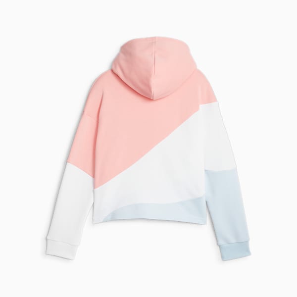 Power Cat Girls' Hoodie, Icy Blue, extralarge