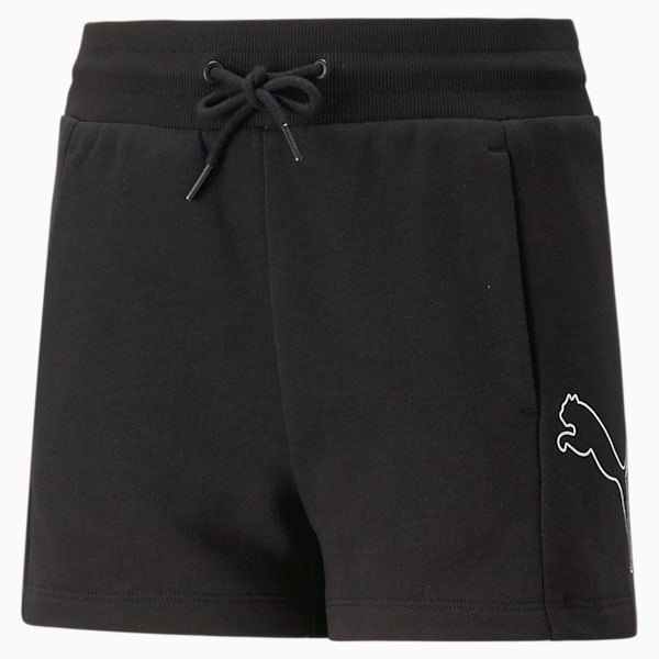 PUMA POWER High-Waist Shorts Youth, PUMA Black, extralarge-GBR