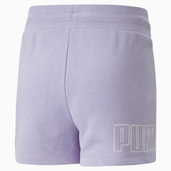 Power Cat Big Kids' High-Waist Shorts, Vivid Violet, extralarge