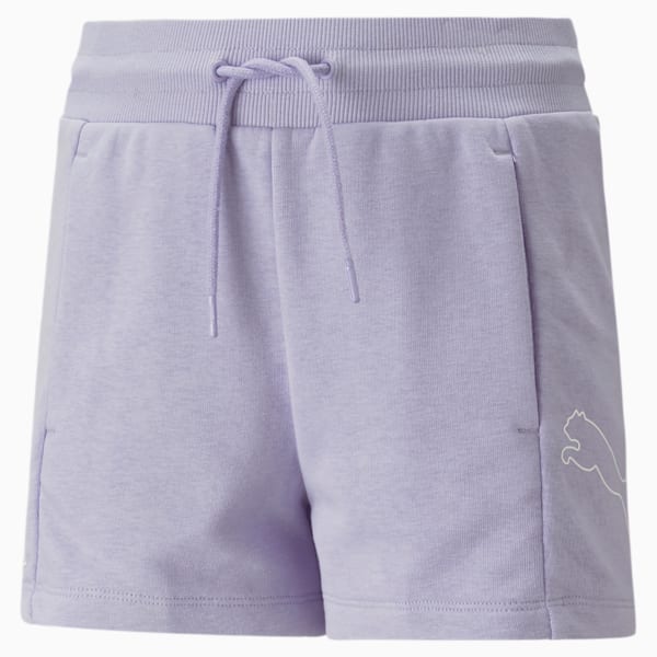 Power Cat Big Kids' High-Waist Shorts, Vivid Violet, extralarge