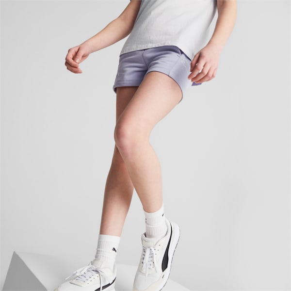 PUMA POWER High-Waist Shorts Youth, Vivid Violet, extralarge