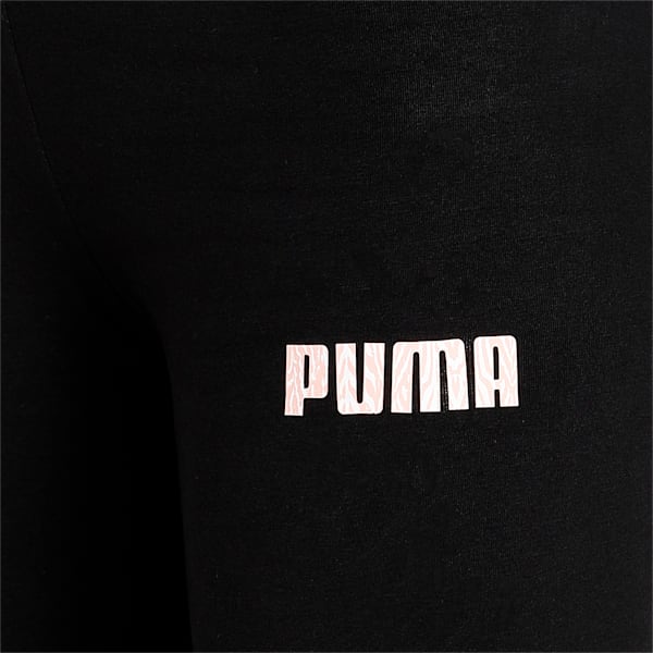 Women's PUMA Graphic Logo Tights, Puma Black, extralarge-IND