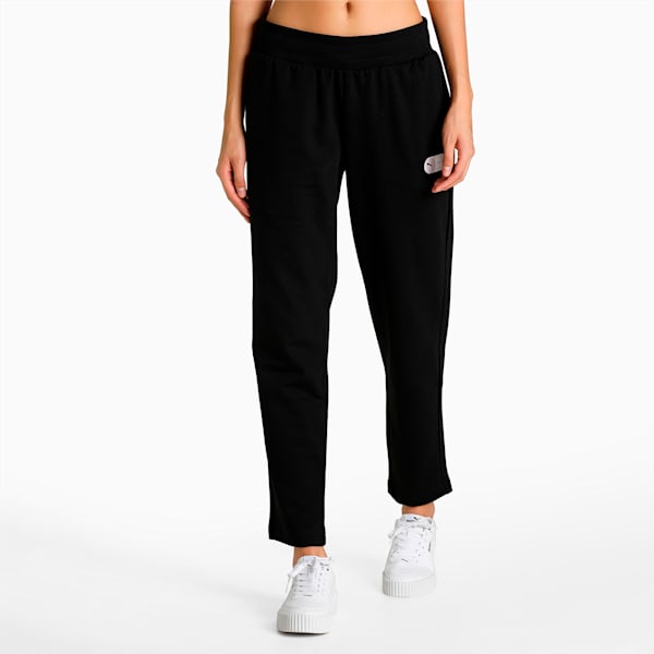 Swipe Graphic Women's Regular Fit Pants, Puma Black, extralarge-IND