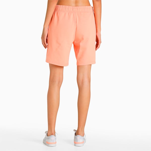 Swipe Graphic Women's Relaxed Fit Shorts, Peach Pink, extralarge-IND