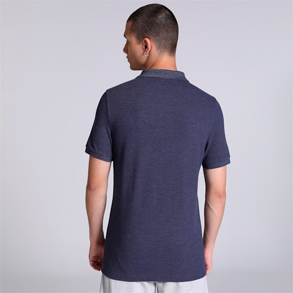 PUMA x one8 Men's Heather Slim Fit Polo, PUMA Navy, extralarge-IND