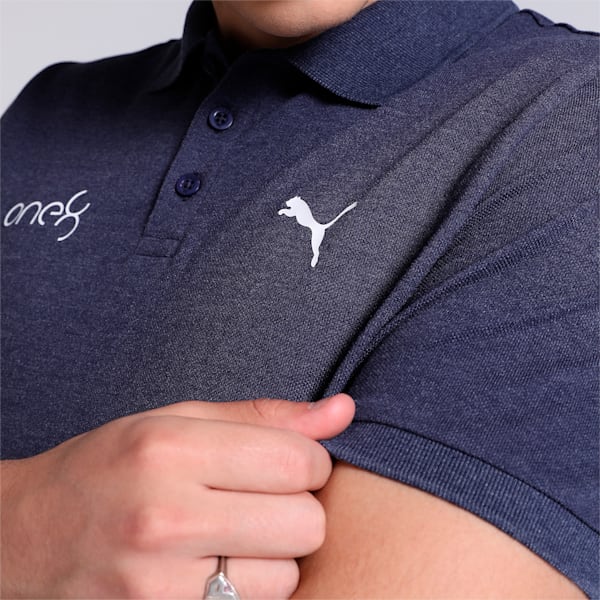 PUMA x one8 Men's Heather Slim Fit Polo, PUMA Navy, extralarge-IND