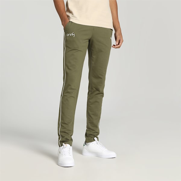 PUMA x one8 Piping Pants, Dark Green Moss, extralarge-IND