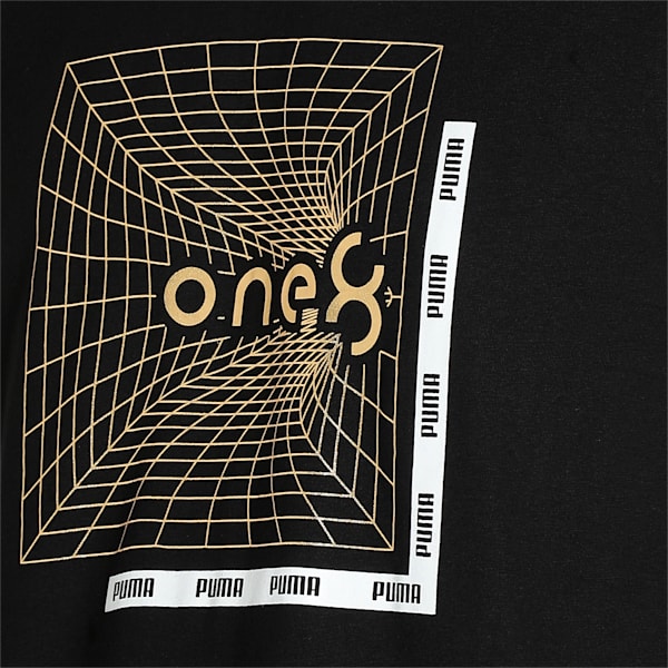 one8 Virat Kohli Golden Foil Men's T-Shirt, PUMA Black