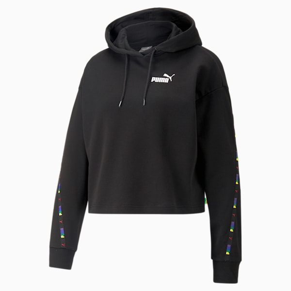 PUMA POWER Tape Women's Hoodie, PUMA Black, extralarge