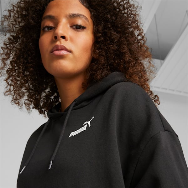 Sudadera con capucha PUMA POWER Tape para mujer, PUMA Black, extralarge