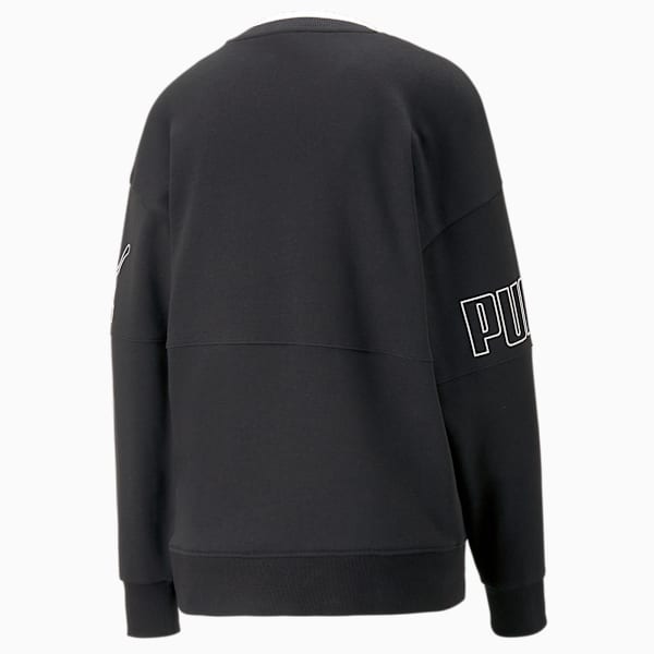Power Colorblock Crew Women's Sweatshirt, PUMA Black, extralarge-IND