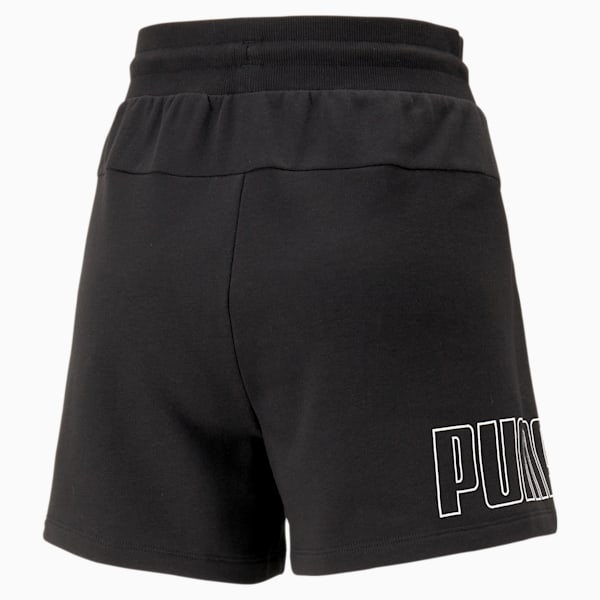 PUMA Power Colorblock Women's Regular Fit Shorts, PUMA Black, extralarge-AUS