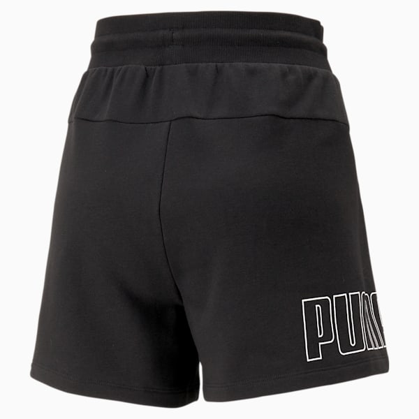 PUMA Power Colorblock Women's Regular Fit Shorts, PUMA Black, extralarge-IND