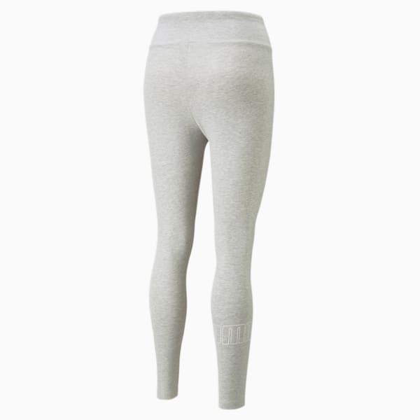 PUMA POWER Women's Tights, Light Gray Heather, extralarge-IND