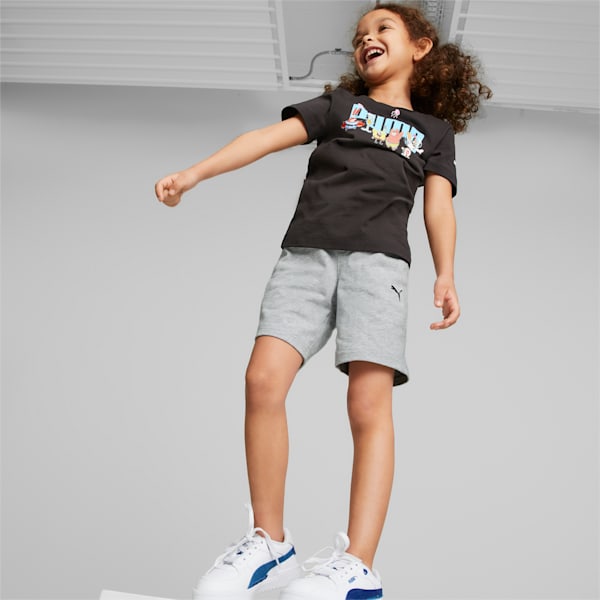 PUMA x SPONGEBOB Logo Kids' T-Shirt, PUMA Black