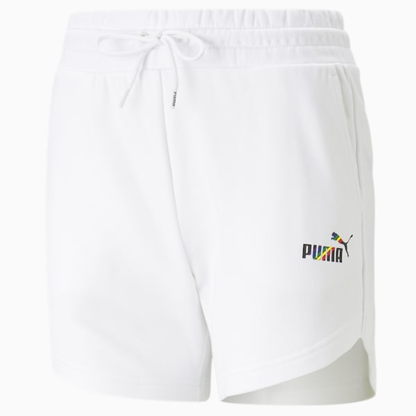 LOVE IS LOVE Women's Regular Fit Shorts, PUMA White, extralarge-IND