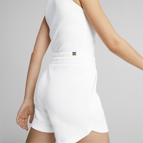 LOVE IS LOVE Women's Regular Fit Shorts, PUMA White, extralarge-IND