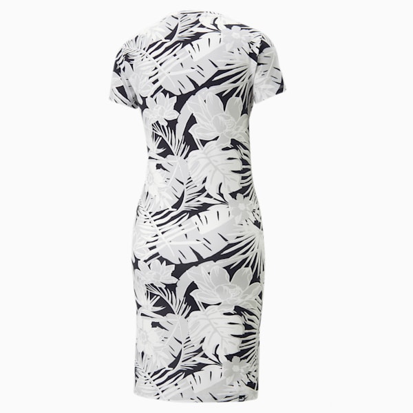 Essentials+ Flower Power Women's Slim Fit Dress, PUMA White, extralarge-IND