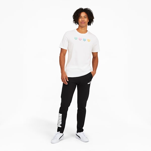 Conversation Hearts Graphic Men's Tee, PUMA White, extralarge