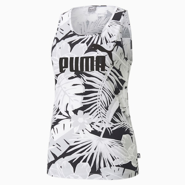 Essentials+ Flower Power Women's Regular Fit Tank Top, PUMA White, extralarge-IND