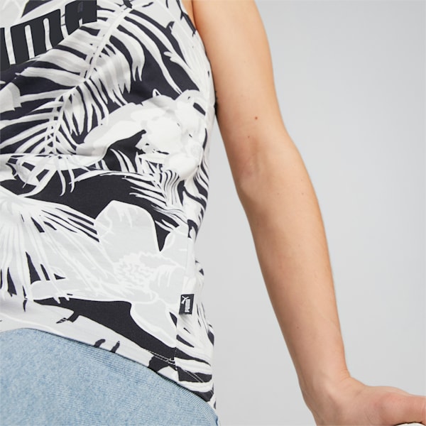Essentials+ Flower Power Women's Regular Fit Tank Top, PUMA White, extralarge-IND