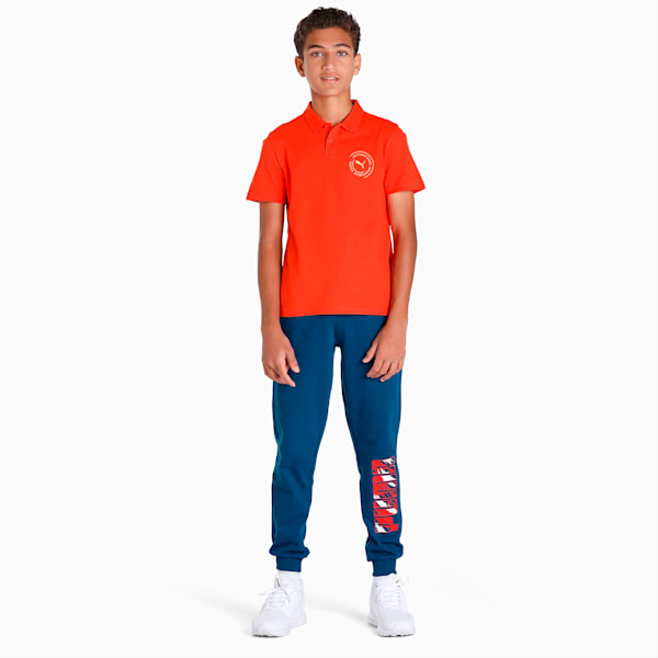 International Graphic Youth Regular Fit Polo, Cherry Tomato, extralarge-IND