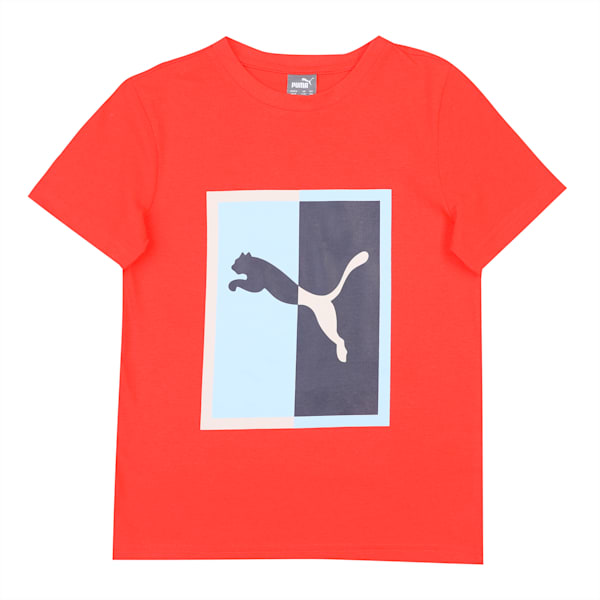 Graphic Box Logo Youth Regular Fit T-Shirt, Grenadine, extralarge-IND