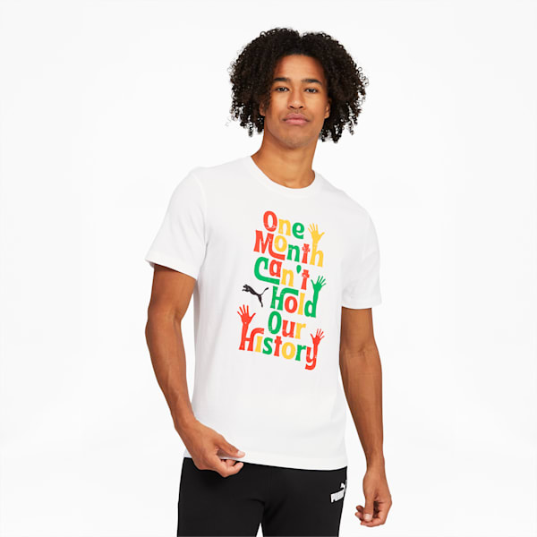 Our History Block Men's Graphic Tee, Puma White, extralarge