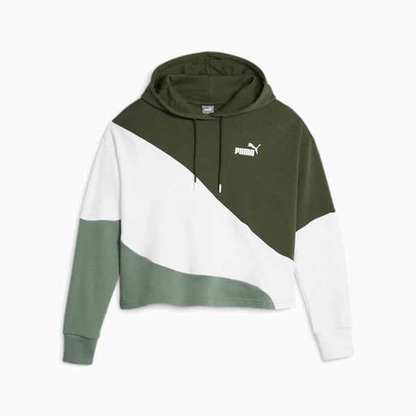 PUMA POWER Cat Women's Relaxed Fit Hoodie, Eucalyptus, extralarge-IND