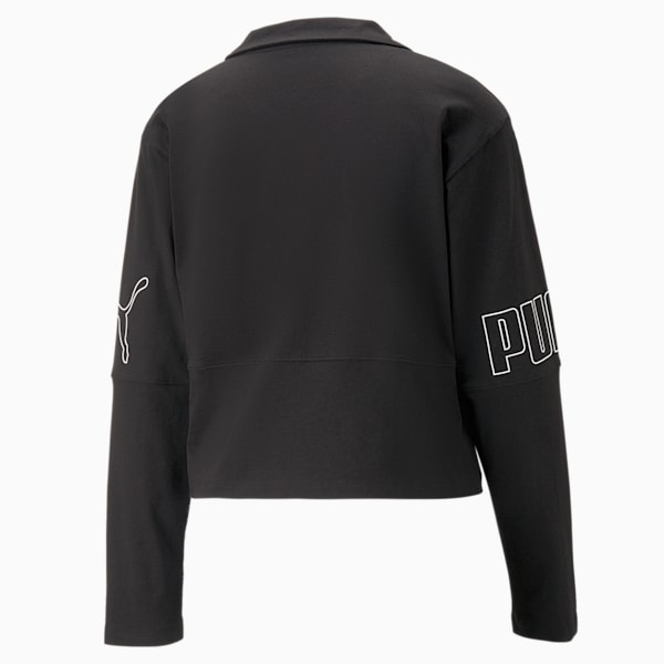 PUMA POWER Longsleeve Women's Relaxed Fit T-Shirt, PUMA Black, extralarge-IND