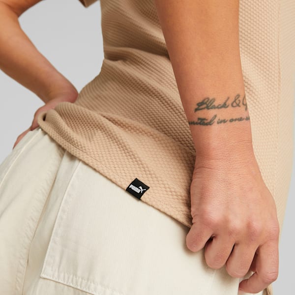 Playera estrecha Her para mujer, Dusty Tan, extralarge