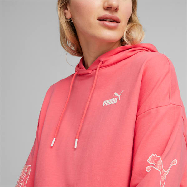 Sudadera con capucha PUMA POWER con bloques de colores para mujer, Loveable, extralarge