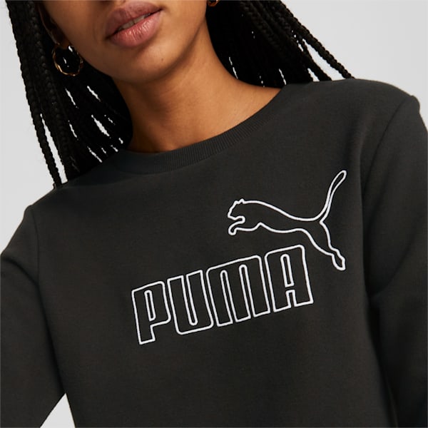 Essentials+ Women's Crew Neck Sweatshirt, PUMA Black