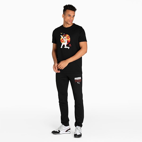 PUMA x Dream11 Graphic Men's Slim Fit T-Shirt, Puma Black, extralarge-IND
